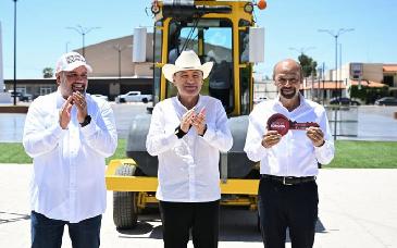Alfonso Durazo inicia rehabilitación de tramos carreteros del norte de Sonora