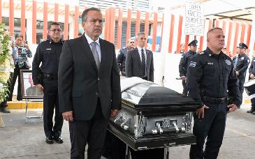Rinden homenaje póstumo a oficial de la Policía Municipal de Hermosillo