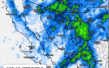 Alerta Protección Civil por lluvias, frío y posible caída de nieve en zonas serranas de Sonora
