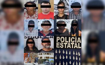Golpe al narcomenudeo en Sonora: 21 detenidos y más de 1,500 dosis incautadas
