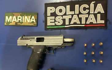 Detienen a hombre con arma de fuego durante operativo en Cajeme