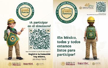 Llaman a la ciudadanía a sumarse al Simulacro Nacional en Sonora este 6 de mayo