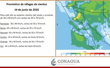 Persistirá ambiente caluroso en Sonora con temperaturas de hasta 45 grados