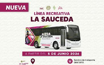 Línea Recreativa La Sauceda ofrecerá transporte gratuito para familias