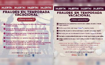 Emite Unidad Cibernética recomendaciones para evitar fraudes en vacaciones de verano