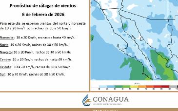 Protección Civil alerta por lluvias ligeras y vientos fuertes este fin de semana en Sonora
