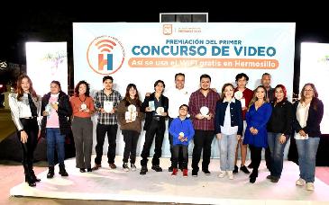 Premian a personas ganadoras de “Así se usa el Wi-Fi gratis en Hermosillo”