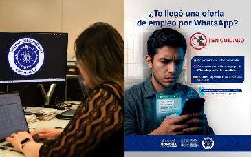 Alerta SSPC Sonora por fraudes laborales en grupos de WhatsApp