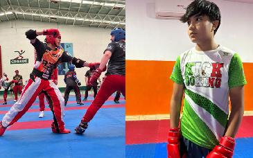 Estudiante de Cecyte Sonora busca lugar en selección nacional de kickboxing rumbo a mundial en Italia