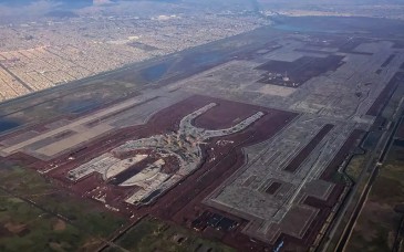 Sheinbaum afirma que el NAIM en Texcoco estaría inundado por su condición de vaso regulador