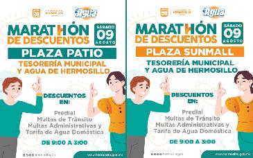 Ofrecerá Ayuntamiento de Hermosillo Doble Maratón de Descuentos este sábado 9