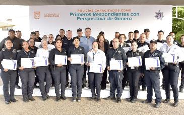 Impulsa Toño Astiazarán capacitación a policías en perspectiva de género 