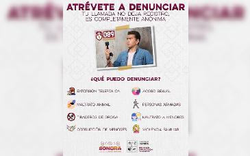 SSPC Sonora fortalece la cultura de la denuncia con la estrategia “Atrévete a denunciar”