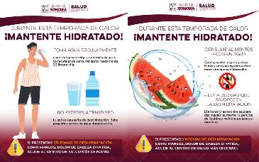 Salud Sonora llama a hidratarse ante altas temperaturas