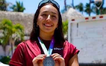Nayla Figueroa gana plata en acuatlón en Olimpiada Nacional 2026