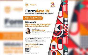 Convocan a gestores y emprendedores culturales a participar en taller de industria musical del programa FormArte IV