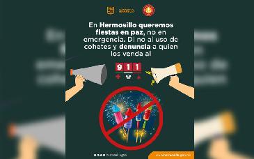 Ayuntamiento de Hermosillo mantiene prohibición de permisos para venta de pirotecnia