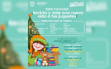Invita Ayuntamiento de Hermosillo a donar juguetes con la campaña “Recicla y dale una nueva vida a tus juguetes”
