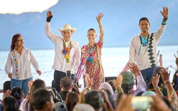 Sheinbaum y Durazo inauguran acueducto para comunidades Seri en Sonora