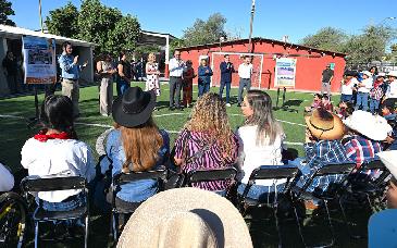 Entregan cancha de fútbol en primaria de Hermosillo con apoyo de gobierno y ciudadanía