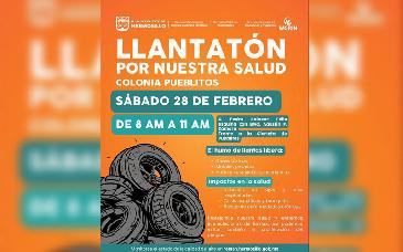Realizará Ayuntamiento de Hermosillo jornada de “Llantatón por nuestra salud” en Pueblitos