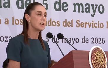 Claudia Sheinbaum advierte contra injerencia extranjera en aniversario de Batalla de Puebla