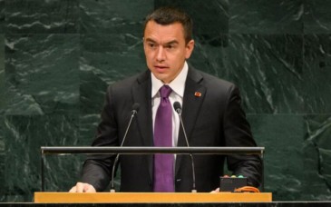 Noboa propone ante la ONU rastrear y congelar recursos ilícitos del crimen organizado transnacional