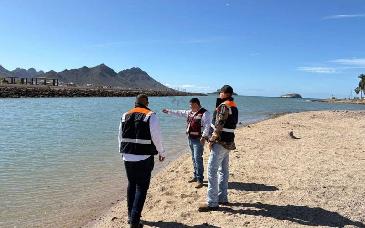 Monitorean playas de Guaymas y confirman condiciones seguras previo a Semana Santa