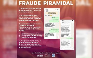 SSP Sonora advierte sobre fraudes piramidales en redes sociales