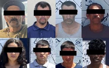 Golpe al narcomenudeo en Cajeme: detienen a 8 personas y decomisan 128 envoltorio